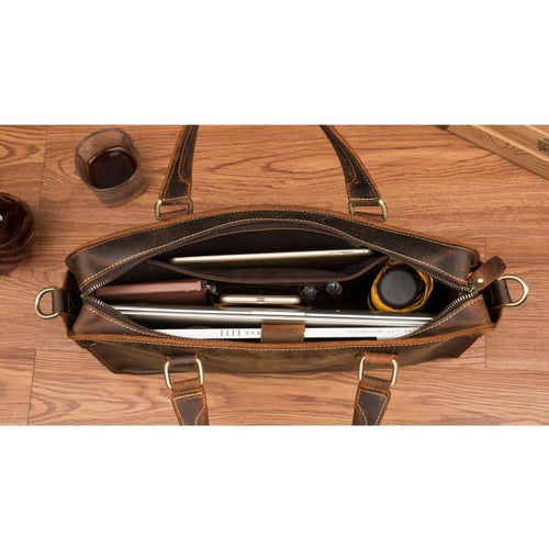 Load image into Gallery viewer, The Viggo Briefcase - Genuine Leather Messenger Bag
