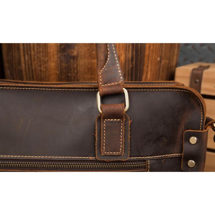 The Viggo Briefcase - Genuine Leather Messenger Bag