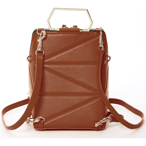 Load image into Gallery viewer, SUSU The Heidi Brown Leather Backpack Purse

