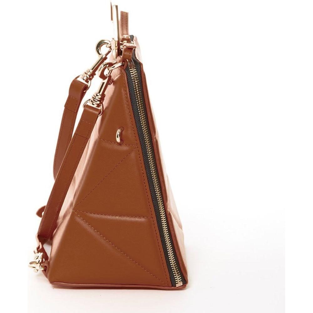 SUSU The Heidi Brown Leather Backpack Purse