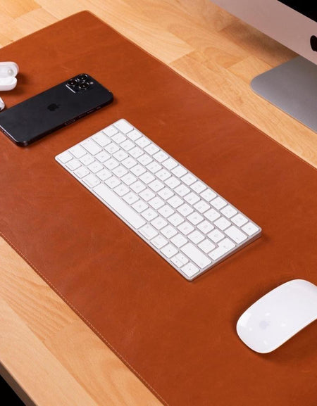 Rawlins Leather Desk Pads - 36x19 and 14.6x31.5 Inches-0