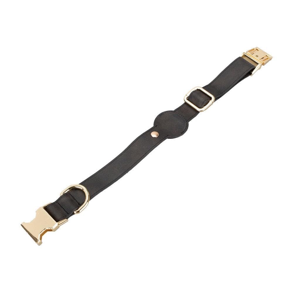 Pet Leather Collar with Apple AirTag Compatible Slot-7