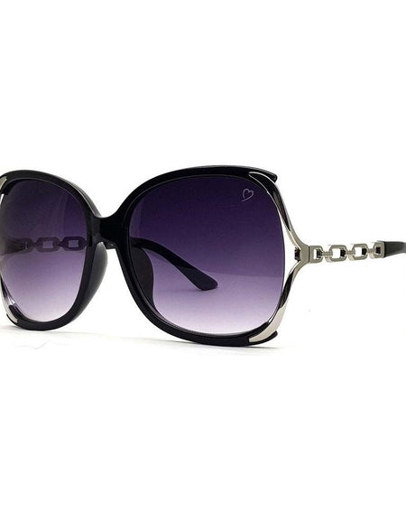 Ruby Rocks 'Cherry' Oversized Sunglasses In Black