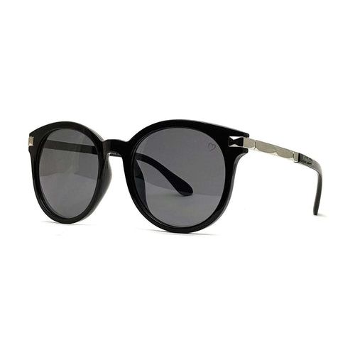 Ruby Rocks 'Chloe Tegan' Round Sunglasses In Black