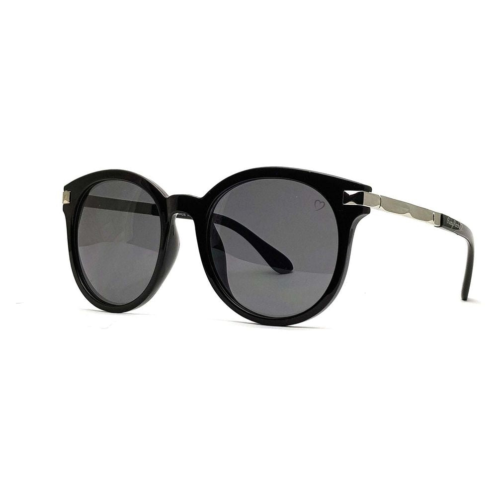 Ruby Rocks 'Chloe Tegan' Round Sunglasses In Black