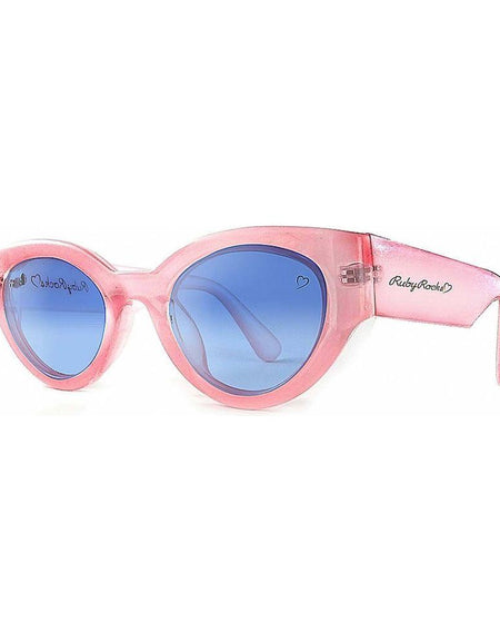 Ruby Rocks Chunky 'Zante' Cateye Sunglasses in Pink