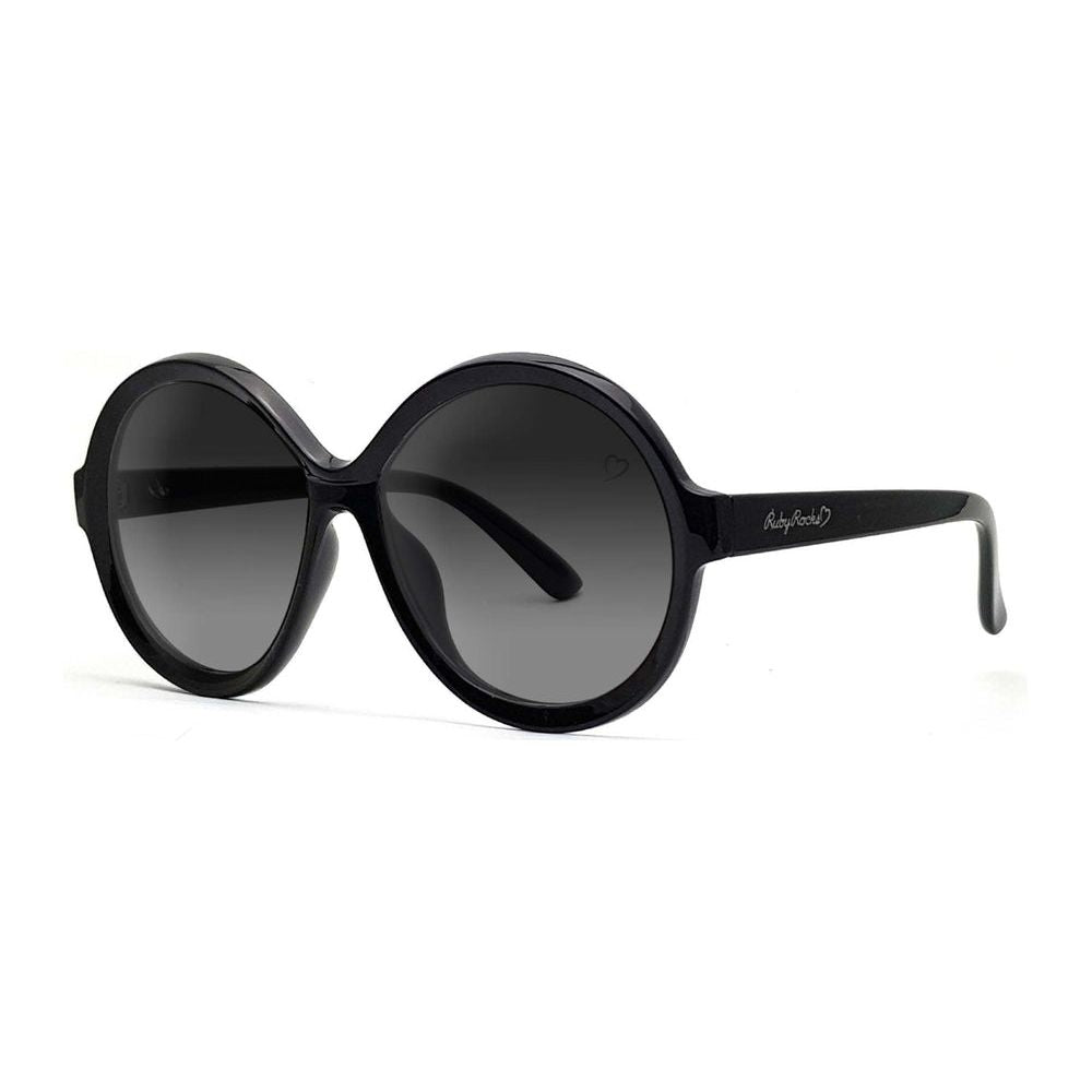 Ruby Rocks 'Jessica Elsie' Round Sunglasses In Black