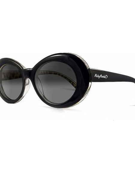 Ruby Rocks Ladies 'Antigua' Oval Sunglasses In Black