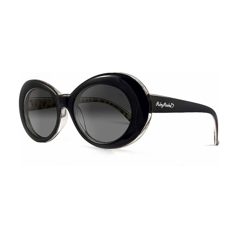 Ruby Rocks Ladies 'Antigua' Oval Sunglasses In Black