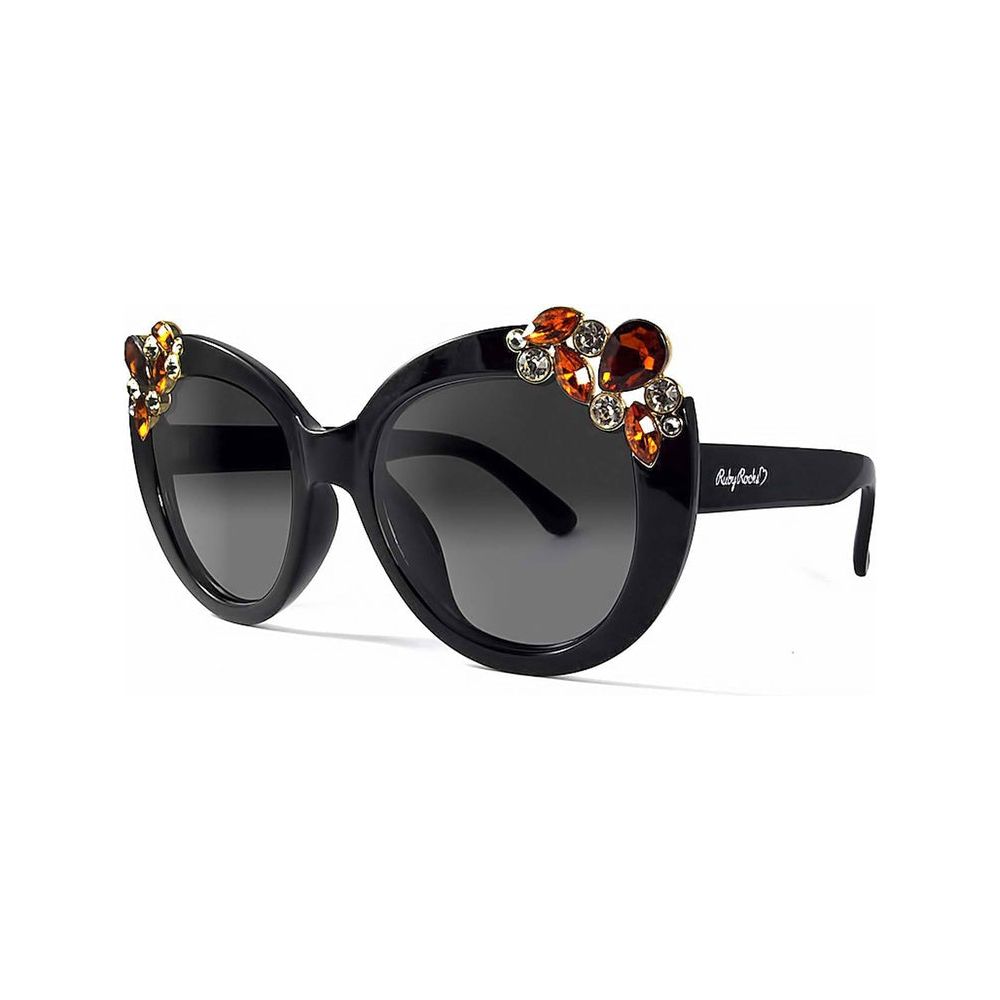 Ruby Rocks Ladies 'Dubai' Gem Detail Sunglasses In Black