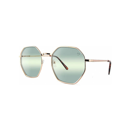 Load image into Gallery viewer, Ruby Rocks Metal &#39;Mustique&#39; Angular Frame Sunglasses
