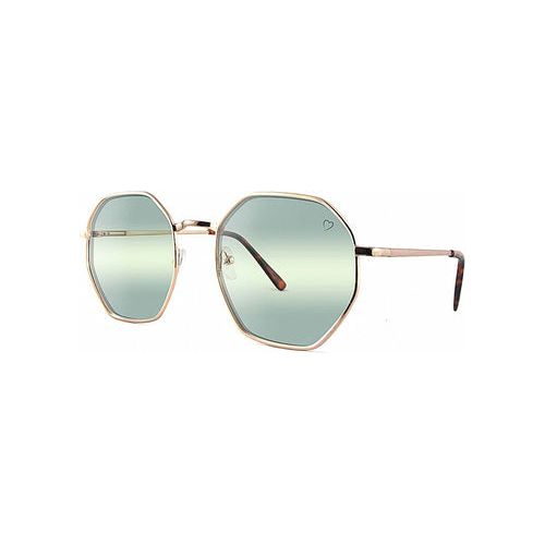 Load image into Gallery viewer, Ruby Rocks Metal &#39;Mustique&#39; Angular Frame Sunglasses
