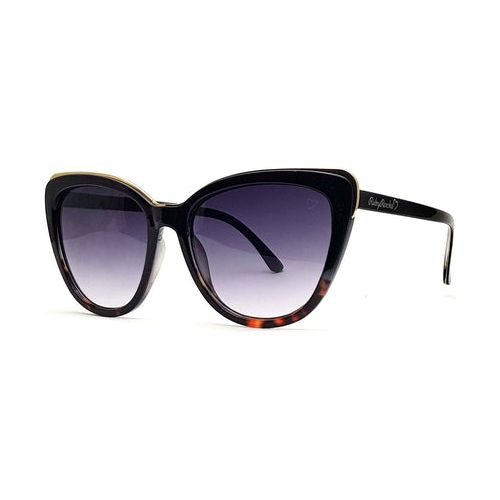 Ruby Rocks 'Roseanne' Cateye Sunglasses In Black & Tort