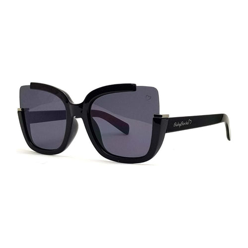 Load image into Gallery viewer, Ruby Rocks &#39;Elizabeth&#39; Square Sunglasses In Black
