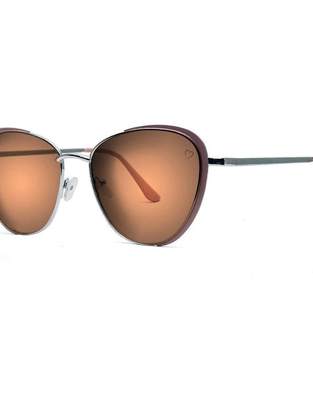 Ruby Rocks 'Sam Jo' Cateye Sunglasses In Silver