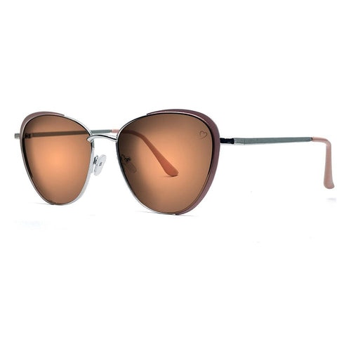 Load image into Gallery viewer, Ruby Rocks &#39;Sam Jo&#39; Cateye Sunglasses In Silver
