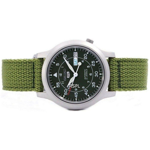 Load image into Gallery viewer, Seiko 5 Military Automatic Nylon SNK805K2 Men&#39;s Watch - Green Dial, Stainless Steel Case
