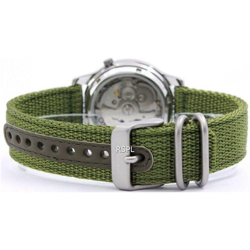 Load image into Gallery viewer, Seiko 5 Military Automatic Nylon SNK805K2 Men&#39;s Watch - Green Dial, Stainless Steel Case
