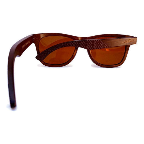 Load image into Gallery viewer, Crimson Wooden Sunglasses, Tea Colored Polarized Lenses
