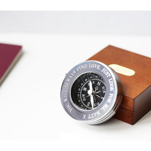 Load image into Gallery viewer, Compass Personalised With Timber Box
