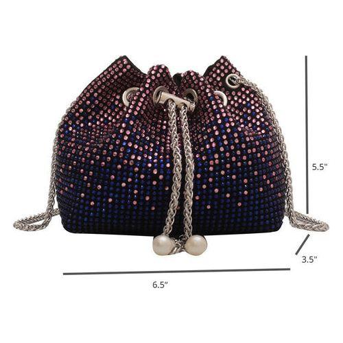 Elegant Vintage Diamond Chain Small Crossbody Bag