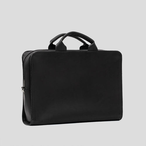 Load image into Gallery viewer, Leather Laptop Bag (Black)
