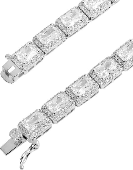 SHOWY Square Tennis Chain: A Statement of Elegance