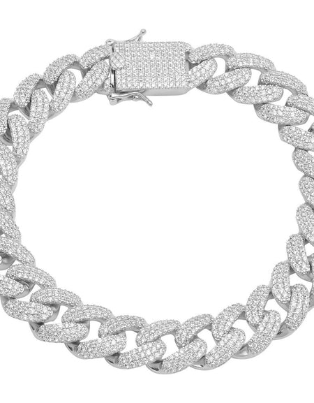 COLT 12 MM Cuban Bracelet - A Dazzling Statement of Elegance