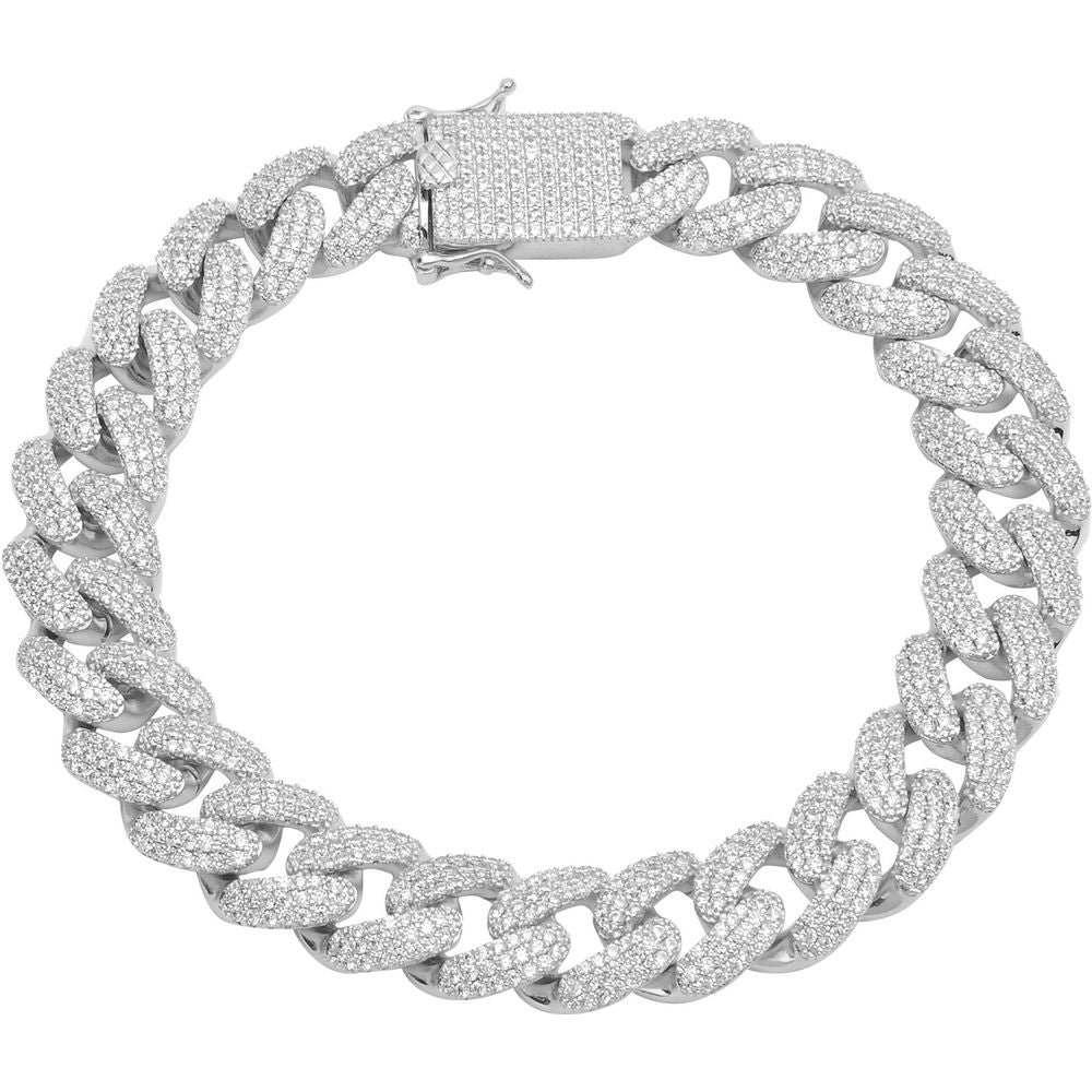 ALAMODE 925 Sterling Silver Cuban Bracelet | 9211432