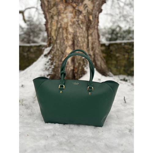 Load image into Gallery viewer, LaBante London Green Sophie Vegan Leather Tote Bag
