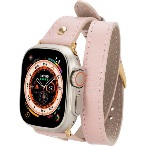 Load image into Gallery viewer, Syracuse Double Tour Leather Bands for Apple Watch 9, Ultra 2 and SE-8
