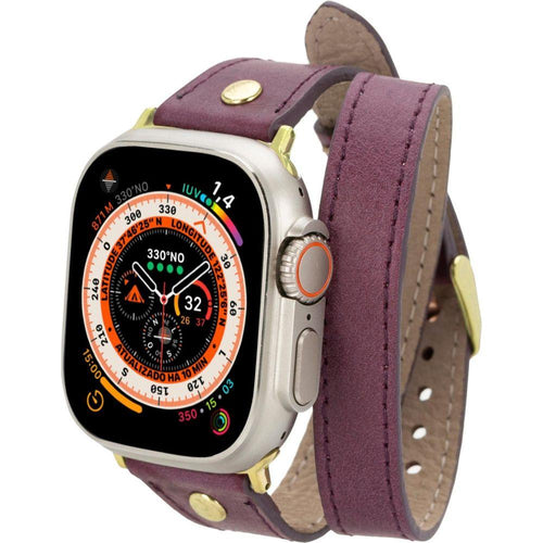 Load image into Gallery viewer, Syracuse Double Tour Leather Bands for Apple Watch 9, Ultra 2 and SE-32
