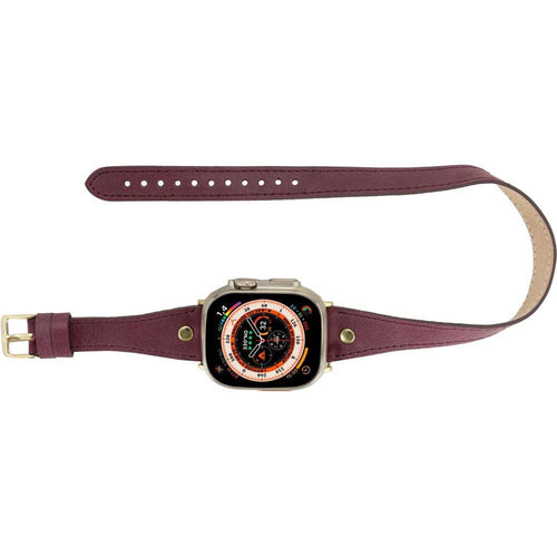 Load image into Gallery viewer, Syracuse Double Tour Leather Bands for Apple Watch 9, Ultra 2 and SE-34
