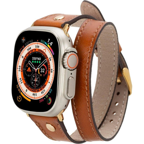 Load image into Gallery viewer, Syracuse Double Tour Leather Bands for Apple Watch 9, Ultra 2 and SE-0
