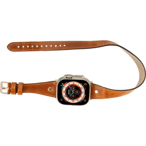 Load image into Gallery viewer, Syracuse Double Tour Leather Bands for Apple Watch 9, Ultra 2 and SE-18
