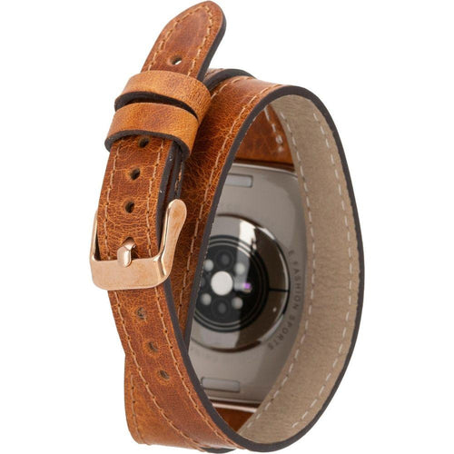 Load image into Gallery viewer, Syracuse Double Tour Leather Bands for Apple Watch 9, Ultra 2 and SE-19
