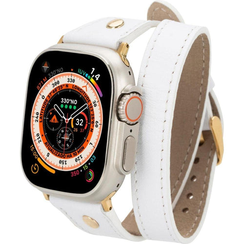 Load image into Gallery viewer, Syracuse Double Tour Leather Bands for Apple Watch 9, Ultra 2 and SE-24
