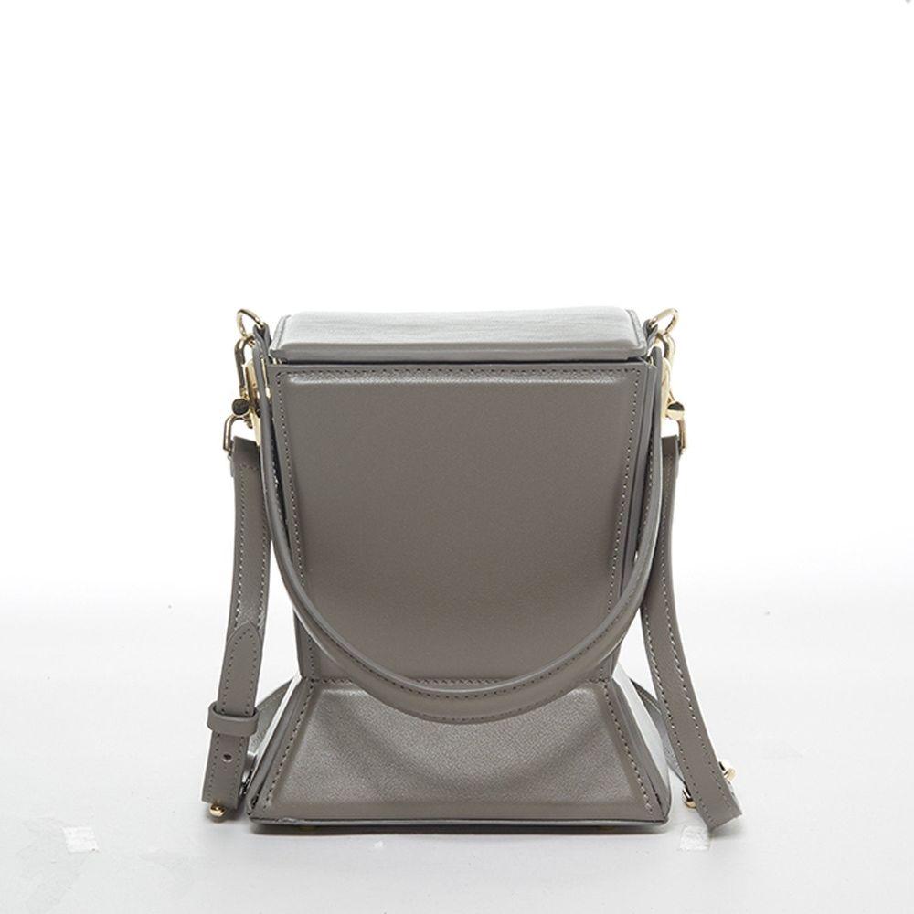 SUSU The Amber Leather Bucket Bag Grey - Elegance Redefined