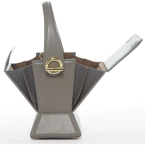 Load image into Gallery viewer, SUSU The Amber Leather Bucket Bag Grey - Elegance Redefined
