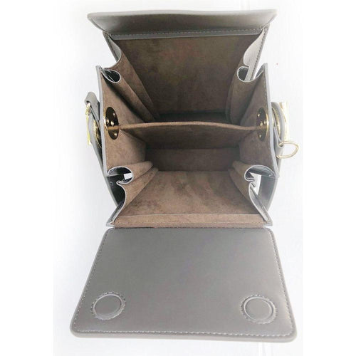 Load image into Gallery viewer, SUSU The Amber Leather Bucket Bag Grey - Elegance Redefined
