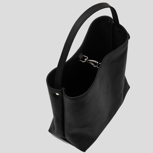 Load image into Gallery viewer, Leather Shopper Bag (Black)
