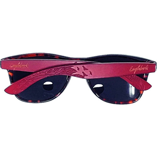 Load image into Gallery viewer, Red Bamboo Tortoise Framed Sunglasses, Polarized, Engraved
