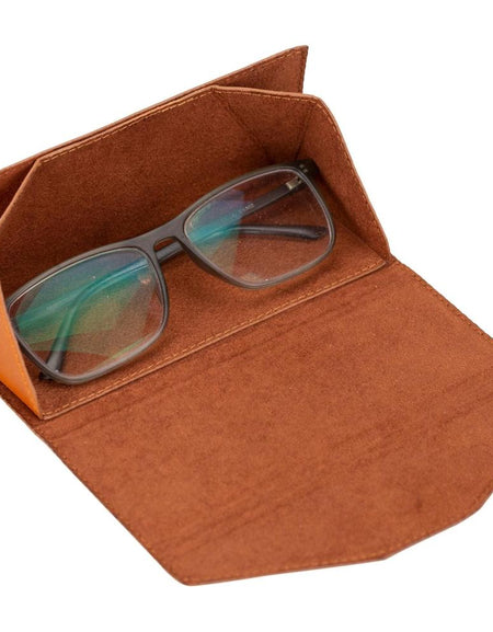 Triangle Leather Cases for Eyeglass or Sunglasses-0