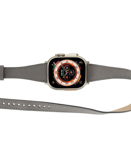 Vail Double Tour Leather Bands for Apple Watch 9, Ultra 2 and SE-10