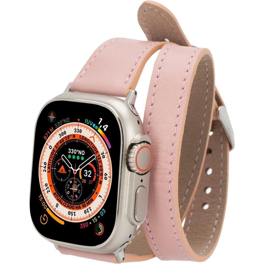 Vail Double Tour Leather Bands for Apple Watch 9, Ultra 2 and SE-4