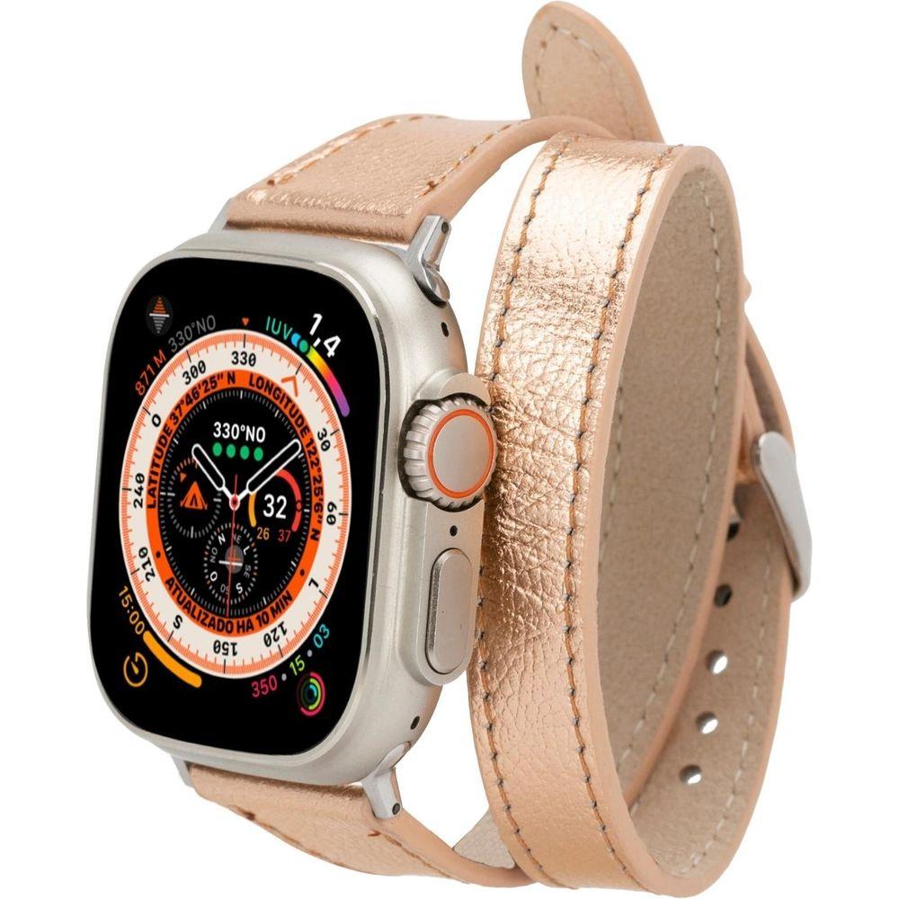 Vail Double Tour Leather Bands for Apple Watch 9, Ultra 2 and SE-56