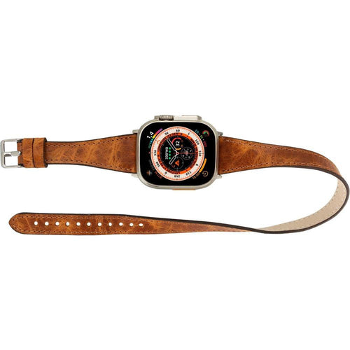 Load image into Gallery viewer, Vail Double Tour Leather Bands for Apple Watch 9, Ultra 2 and SE-42
