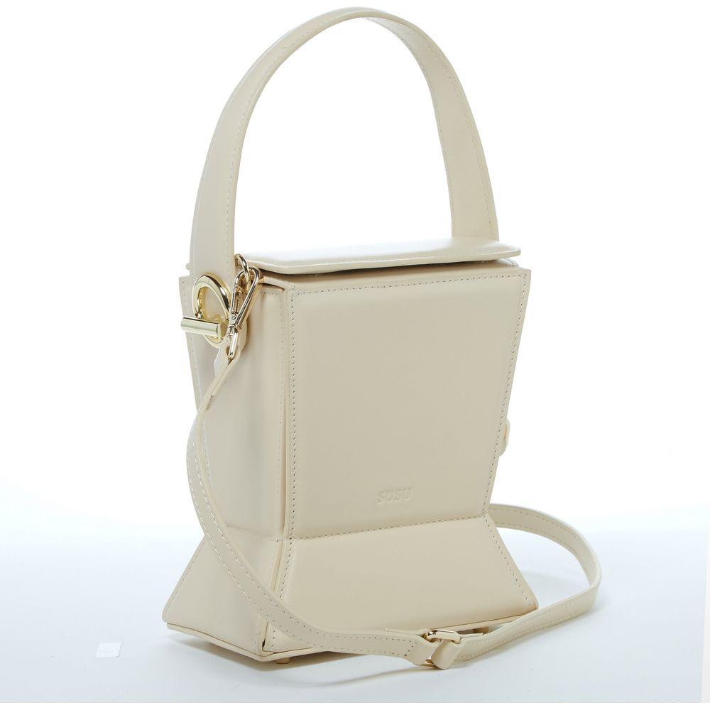 SUSU The Amber Leather Bucket Bag Off White - A Statement of Elegance