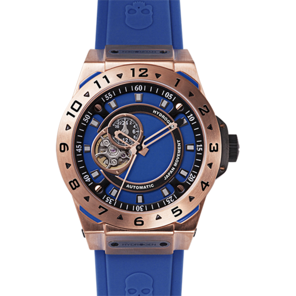 Vento Blue Rose Gold Designer Watch