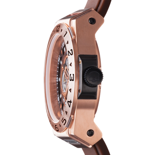 Load image into Gallery viewer, Vento Brown Rose Gold Designer Watch
